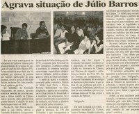  Agrava a situação de Júlio Barros. Folha Livre, Conselheiro Lafaiete, 22 dez. 2007, 351ª ed., p. 12.