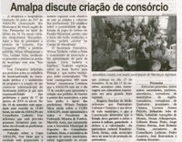 Amalpa discute criação de consórcio. Correio de Minas, Conselheiro Lafaiete, 07 set. 2013, p. 03.