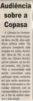 Audiência sobre a Copasa, Jornal Correio da Cidade, Conselheiro Lafaiete, 24 mai. 2008, p. 02.
