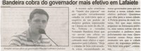 Bandeira cobra do governador mais efetivo em Lafaiete. Correio de Minas, Conselheiro Lafaiete, 28 mar. 2015, 399ª ed., p. 03.