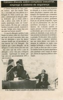 Câmara discute sobre complexo industrial, emprego e sistema de segurança. Folha Livre, Conselheiro Lafaiete, 1º a 15 jul. 2001, 37ª ed., p. 9.
