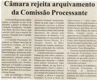 Câmara rejeita arquivamento da Comissão Processante. Folha Livre, Conselheiro Lafaiete, 22 dez. 2007, 351ª ed., p. 14.