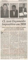 CL terá Orçamento Impositivo em 2020. Jornal Correio da Cidade, 22 jun. a 28 jun, 1479ª ed., Caderno Política, p. 4.