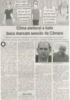 Clima eleitoral e bate boca marcaram sessão da Câmara. Correio de Minas, Conselheiro Lafaiete, 27 set. 2014, p. 2.
