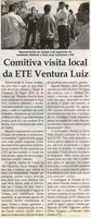Comitiva visita local da ETE Ventura Luiz. Jornal Correio da Cidade, Conselheiro Lafaiete, 09 jun. 2012, p. 04.
