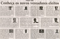 Eleições 2008: conheça os novos vereadores eleitos, Jornal Correio da Cidade, 11 out. 2008, p. 11.