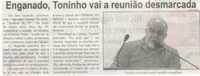 Enganado, Toninho vai a reunião desmarcada. Correio de Minas, Conselheiro Lafaiete, 06 set. 2014, p. 2.