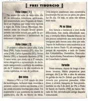 Ficha Limpa [1], Ficha Limpa [2]. Jornal Correio da Cidade, Conselheiro Lafaiete, 31 mar 2018 a 06 abr. 2018, 1415ª ed., Caderno Política, p. 8. 
