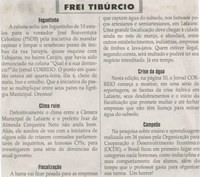 Foguetinho; Clima ruim. Jornal Correio da Cidade, Conselheiro Lafaiete, 07 mar. 2015, Frei Tibúrcio p. 08.
