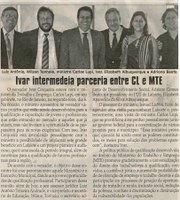 Ivar intermedeia parceria entre CL e MTE. Jornal Correio da Cidade, 18 jul. 2009, p. 04.