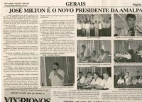 José Milton é o novo Presidente da Amalpa. Jornal Nova Gazeta,  Conselheiro Lafaiete, Gerais, 17 jan. 2009 , 547ª ed., p.17.