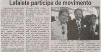 Lafaiete participa de movimento. Correio de Minas, Conselheiro Lafaiete, 05 abr. 2014, p. 5.