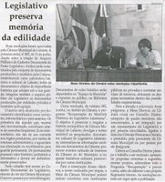 Legislativo preserva memória da edilidade. Jornal Correio da Cidade, Conselheiro Lafaiete, 21 jun. 2008, p. 4.