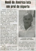 Nonô do América luta em prol do esporte. Jornal Correio da Cidade, Conselheiro Lafaiete,  20 nov. 2010, p. 04.