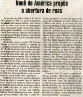 Nonô do América propõe abertura de ruas. Jornal Correio da Cidade, Conselheiro Lafaiete,  01 mai. 2010, p. 02.
