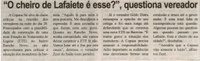 "O cheiro de Lafaiete é esse?", pergunta vereador. Correio de Minas, Conselheiro Lafaiete, 24 ago. 2013, p. 03.