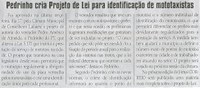Pedrinho cria Projeto de Lei para identificação de mototaxistas. Jornal Correio da Cidade, Conselheiro Lafaiete, 21 set. 2013, p. 02.