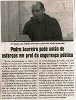 Pedro Loureiro pede união de esforços em prol da segurança pública. Jornal Correio da Cidade, Conselheiro Lafaiete, 18 a 24 jun. 2016, Caderno Política, p. 6.