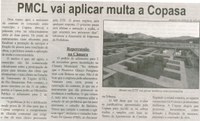 PMCL vai aplicar multa a Copasa. Correio de Minas, Conselheiro Lafaiete, 27 set. 2014, p.3