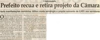Prefeito recua e retira projeto da Câmara. Jornal Correio da Cidade, Conselheiro Lafaiete, 02 mai. 2009, p. 02.