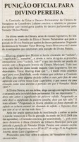 Punição Oficial para Divino Pereira. Jornal Nova Gazeta, Conselheiro Lafaiete, 19 jul. 2008, 523ª ed. p.17. 
