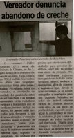 Vereador denuncia abandono de creche. Correio de Minas, Conselheiro Lafaiete, 06 jul. 2013, p. 06.
