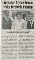 Vereador Glycon Franco visita Diretório Estadual. Jornal Correio da Cidade, Conselheiro Lafaiete, 21 jun 2008, p. 7.