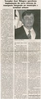 Vereador José Milagres questiona implantação do novo sistema de transporte integrado no município e terminal urbano. Jornal O Baruc, 21 abr. 2012, p. 06.