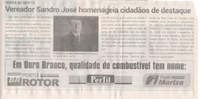 Vereador Sandro José homenageia cidadãos de destaque. Jornal Correio da Cidade, Conselheiro Lafaiete, 20 a 26 de jul. 2024, 1740ª ed., Caderno, p. 4.