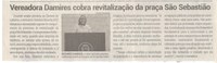 Vereadora Damires cobra revitalização da praça São Sebastião. Jornal Correio da Cidade, Conselheiro Lafaiete, 01 a 07 fev. 2025, 1766ª ed., Política, p. 2.