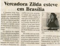 Vereadora Zilda esteve em Brasília. Jornal Baruc, Congonhas, 03 ago. 2007, 73ª ed., [s.p.].