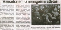 Vereadores homenageiam atletas. Correio de Minas, Conselheiro Lafaiete, 30 nov. 2013, p. 11.