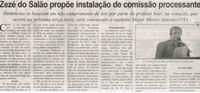 Zezé do Salão propõe instalação de comissão processante. Jornal Correio de Minas, Conselheiro Lafaiete, 11 jul. 2015, p. 7