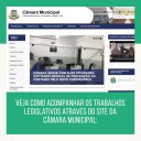 ACOMPANHE OS TRABALHOS LEGISLATIVOS ATRAVÉS DO SITE DA CÂMARA MUNICIPAL