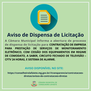 AVISO DE DISPENSA DE LICITAÇÃO