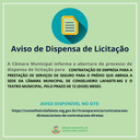 AVISO DE DISPENSA DE LICITAÇÃO