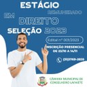 CÂMARA ABRE PROCESSO SELETIVO PARA ESTÁGIO REMUNERADO A ESTUDANTES DO CURSO DE DIREITO