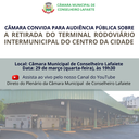 CÂMARA CONVIDA PARA AUDIÊNCIA PÚBLICA