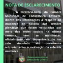 NOTA DE ESCLARECIMENTO