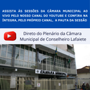 ACOMPANHE AS SESSÕES DA CÂMARA MUNICIPAL AO VIVO PELO NOSSO CANAL NO YOUTUBE